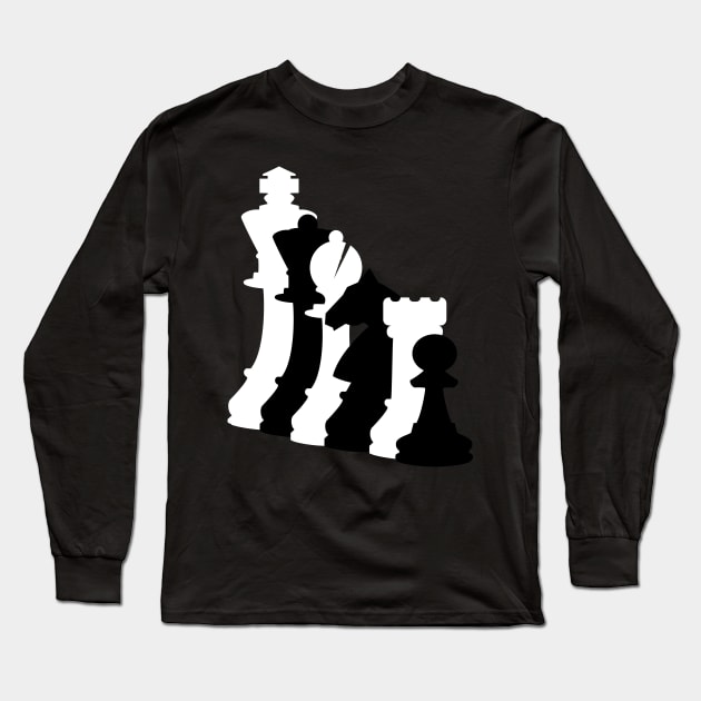 Chess Game Long Sleeve T-Shirt by Saulene